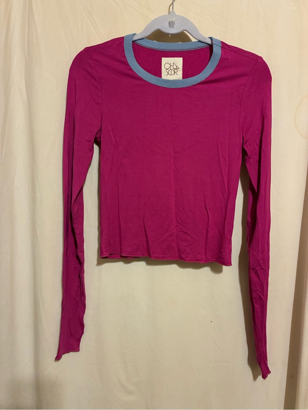 Chaser Contrast Ringer Long Sleeve Top - Picture 2 of 6